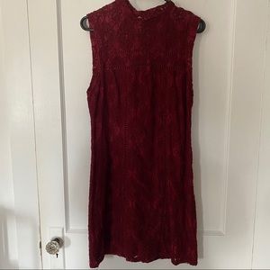 Hollister Lace Garnet Dress
